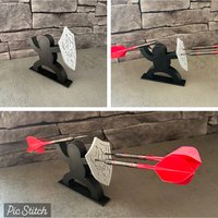 Neu Personalisierbar/Dart Krieger Als Darthalter Ständer Deko von Deyerling3Dimensions