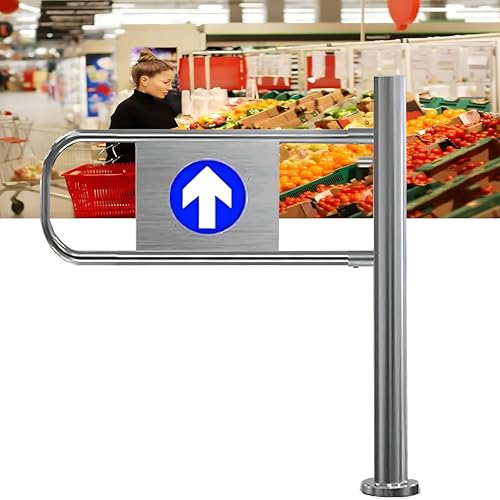 Dfdieratve Automatisch Schließen Swing Tor, Einseitige Sicherheitstür für Supermarkt Eingang (50/60/70/80/90/100cm), Metallkonstruktion, Nur Einlass, für Schule, Parkplatz & Laden Right-500 * 100cm von Dfdieratve