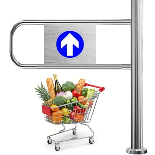 Dfdieratve Automatisch Schließen Unidirektional Tür aus Metall, Sicherheits Pendeltor für Supermarkt Eingang, 50-100cm, zu Bedienen, Perfekt für Öffentliche Bereiche & Laden Right-90 * 100cm Dfdieratve Automatisch Schließen Unidirektional Tür aus Metall, Sicherheits Pendeltor für Supermarkt Eingang, 50-100cm, zu Bedienen, Perfekt für Öffentliche Bereiche & Laden Right-90 * 100cm von Dfdieratve