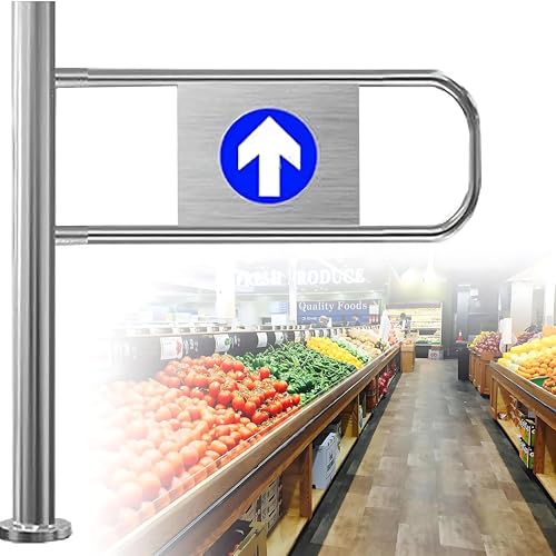Dfdieratve Supermarkt Eingang Sicherheit Tor Lager Industriell Metall Handbuch Swing Tor, 50/60/70/80/90/100cm Automatisch Schließen Unidirektional Tür für Speichern Left-80 * 100cm Dfdieratve Supermarkt Eingang Sicherheit Tor Lager Industriell Metall Handbuch Swing Tor, 50/60/70/80/90/100cm Automatisch Schließen Unidirektional Tür für Speichern Left-80 * 100cm von Dfdieratve