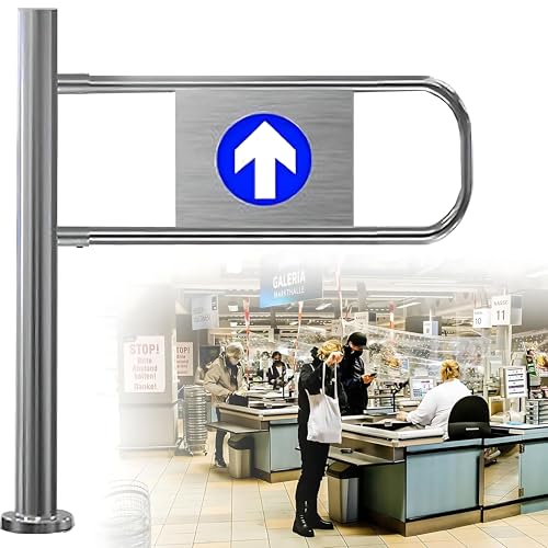 Dfdieratve Supermarkt Eingang Swing Tor, Einbahnstraßentür 50-100cm, Automatisch Schließend, Nur Eingang Kein Ausgang, für Fabrik, Park, Cafeteria & Büro, Sicherheitstür aus Metall Left-80 * 100cm Dfdieratve Supermarkt Eingang Swing Tor, Einbahnstraßentür 50-100cm, Automatisch Schließend, Nur Eingang Kein Ausgang, für Fabrik, Park, Cafeteria & Büro, Sicherheitstür aus Metall Left-80 * 100cm von Dfdieratve