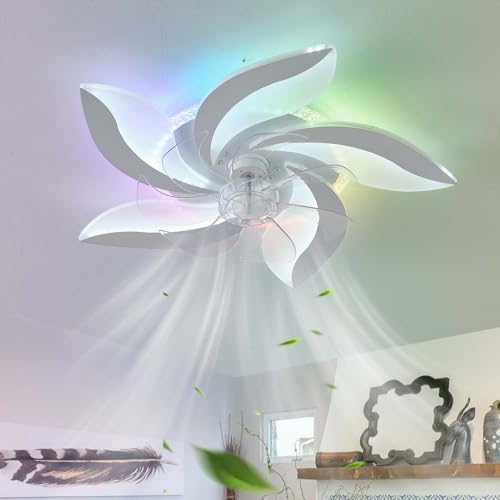 Dfiacn RGB Deckenventilator Mit Beleuchtung Dimmbar Reversibel Speicherfunktion Deckenlampe Mit Ventilator Mit Fernbedienung APP Leise Timing Deckenventilator Mit Licht 6-gang Schlafzimmer Dfiacn RGB Deckenventilator Mit Beleuchtung Dimmbar Reversibel Speicherfunktion Deckenlampe Mit Ventilator Mit Fernbedienung APP Leise Timing Deckenventilator Mit Licht 6-gang Schlafzimmer von Dfiacn