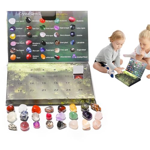 Dfstvup Christmas Crystal Countdown, Edelstein Adventskalender Für Weihnachten, 24 Tage Festliches Spielzeug Sammelaccessoire Für Familie Erwachsene Kinder Männer Frauen Festdekoration Dfstvup Christmas Crystal Countdown, Edelstein Adventskalender Für Weihnachten, 24 Tage Festliches Spielzeug Sammelaccessoire Für Familie Erwachsene Kinder Männer Frauen Festdekoration von Dfstvup