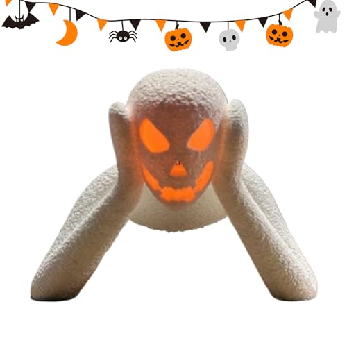 Dfstvup Halloween Laterne - Gruseliger Schreibtisch Mann Figur Dekoration,wasserdichte Skulptur Tischdekoration Für Schlafzimmer Schreibtisch Wohnzimmer Außenbereich Garten Terrasse von Dfstvup