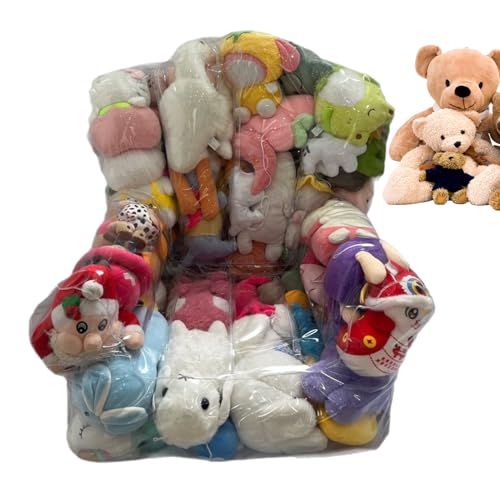 Dfstvup Sitzsack Kinder Kuscheltier Aufbewahrung, Bean Bag Stuffed Animal Storage, PVC Clear Plüschtier Aufbewahrung, Sofa Weicher Stuhlbezug Für Effizientes Aufräumen Im Kinderzimmer von Dfstvup
