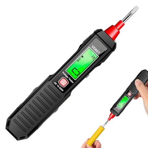 Dfstvup Spannungsprüfer - Intelligenter Prüfer Für Stromkreise | Hochpräzise 12-300V AC Spannungsdetektor Für Kfz, Haushalt, Kühlschrank Und Motor Dfstvup Spannungsprüfer - Intelligenter Prüfer Für Stromkreise | Hochpräzise 12-300V AC Spannungsdetektor Für Kfz, Haushalt, Kühlschrank Und Motor von Dfstvup