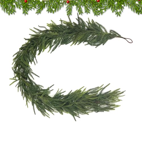 Dfstvup Weihnachtsgirlande Real Touch,Echte Zedern Girlande | Dekoration Für Kamin Mantel Treppen Eingangsbereich Partys Dfstvup Weihnachtsgirlande Real Touch,Echte Zedern Girlande | Dekoration Für Kamin Mantel Treppen Eingangsbereich Partys von Dfstvup