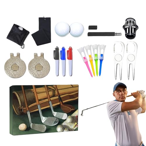Dfstvup Weihnachtskalender Advent für Golfer - Kalender zählen bis Weihnachten, Golfer üben Werkzeugkits für Männer Frauen Enthusiasten Anfänger im Freien Urlaub Gunst im Freien von Dfstvup