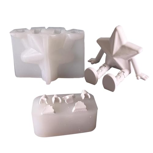 Silikonform Weihnachtskerzenformen | Silikon Kerzenform Mit Strapazierfähigem Harz | Saisonale Gussformen Für Festliche Wohnaccessoires Und Bastelprojekte | Für Handgemachte Seifen von Dfstvup