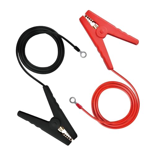 DfuGift Elektrozaun-Überbrückungskabel mit Krokodilklemmen, Kabel zum Anschluss von Energizer an Erdstab oder Zaundraht, ideal für Vieh-, Garten- und Grundstückszäune von DfuGift