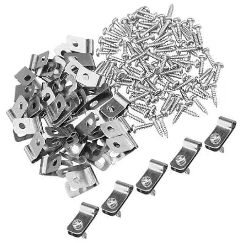 Drahtzaun-Clips mit Schrauben, Zaunzubehör, Hardware-Set, 100 Stück von DfuGift