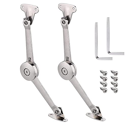 Dfuqanb 2 Stück Klappenbeschlag,Deckelstütze Scharnier,Satin Nickel Klappscharnier,Teiliges Deckelstützscharniere,Softclose Deckelstützscharniere,Klappenstütze,für Küchentür, Kleiderschrank Dfuqanb 2 Stück Klappenbeschlag,Deckelstütze Scharnier,Satin Nickel Klappscharnier,Teiliges Deckelstützscharniere,Softclose Deckelstützscharniere,Klappenstütze,für Küchentür, Kleiderschrank von Dfuqanb