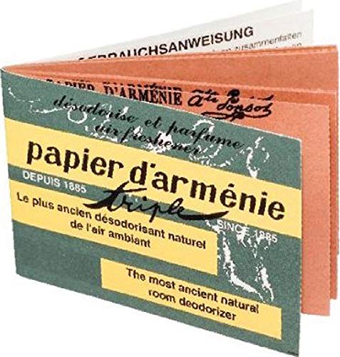 Armenisches Papier "Papier D'Armenie" - natürliches desodorierendes Mittel (1 Stück Notizblock mit 12 Blättern) von DOCTEUR VALNET