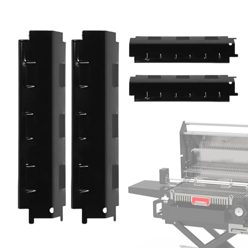 Dgayaeic Brennerabdeckungen | Rostfreier Grillflammenschutz | 4-TLG Schutzplatte Ersatz Für Garten Camping Picknick Kochen Reisen von Dgayaeic