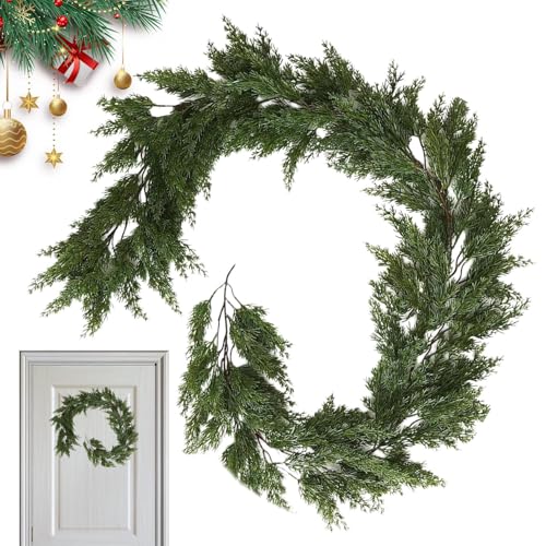 Dgayaeic Christmas Garland Lebensecht | Kunstkiefer Girlande - 1.9 M Kunstlicher Indoor Tisch Kamin Winterwand Outdoor Feier Dgayaeic Christmas Garland Lebensecht | Kunstkiefer Girlande - 1.9 M Kunstlicher Indoor Tisch Kamin Winterwand Outdoor Feier von Dgayaeic