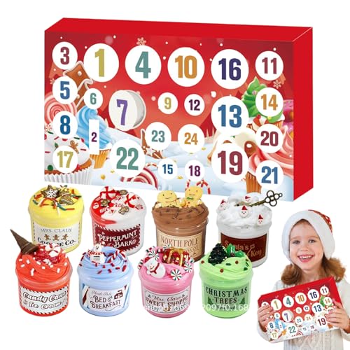 Dgayaeic Countdown Kalender | 24 Tage Countdown Garn Kalender,Strickfestliche Wolle Garne für Aktivitäten Geselligkeit Feiertag Handwerk Häkeln Festival von Dgayaeic