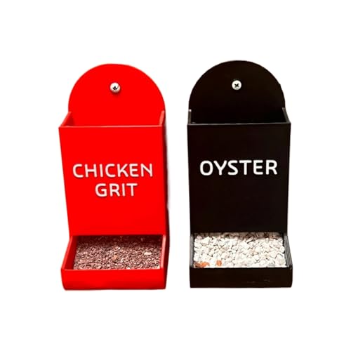 Dgayaeic Hühner Grit Spender, Enten Futtertrog, Aufhängbarer Futtertrog Für Hühnerhaltung Im Garten Und Hof, Futterautomat Für Wasservögel von Dgayaeic