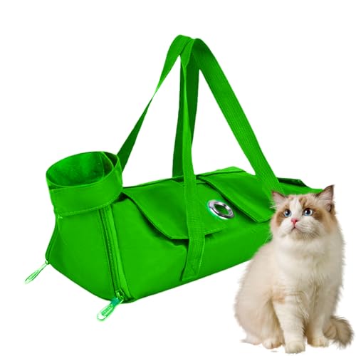Dgayaeic Katzentransporttasche | Ergonomische Haustiertasche Für Reisen - Leichte Kratzfeste Tasche Mit Staufach Für Outdoor Spaziergänge Wanderungen Transport Tierarztbesuche von Dgayaeic