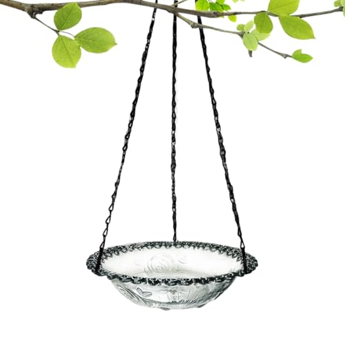 Dgayaeic Vogebad Für Den Garten,Wasserspender Für Vögel | Metallhänger Dekorative Vogeltränke Zur Wildtierbeobachtung Für Garten Rasen Balkon Baum Dgayaeic Vogebad Für Den Garten,Wasserspender Für Vögel | Metallhänger Dekorative Vogeltränke Zur Wildtierbeobachtung Für Garten Rasen Balkon Baum von Dgayaeic