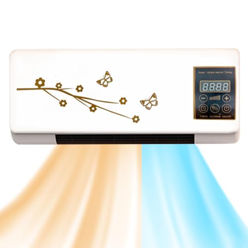 Dgayaeic Wandmontierter Luftbläser,Winterheizfunktion duktloser Ventilator - Multifunktionales Split-Gebläse Mit Fernbedienung Für Wohnzimmer Wintergarten Werkstatt Schlafsaal Gewächshaus Dgayaeic Wandmontierter Luftbläser,Winterheizfunktion duktloser Ventilator - Multifunktionales Split-Gebläse Mit Fernbedienung Für Wohnzimmer Wintergarten Werkstatt Schlafsaal Gewächshaus von Dgayaeic