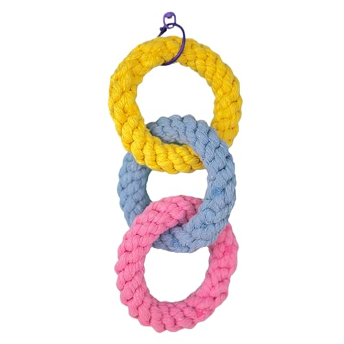 Zuckergleiter Triple Loop Climbing Seil, Unterhaltungsdesign, 8x19 cm, kleines Tier -Swing -Baumwollseil, hängende Zuckergleiter Kletterspielung für kleine Haustiere Käfig Spaßaktivität Zuckergleiter Triple Loop Climbing Seil, Unterhaltungsdesign, 8x19 cm, kleines Tier -Swing -Baumwollseil, hängende Zuckergleiter Kletterspielung für kleine Haustiere Käfig Spaßaktivität von Dgayaeic