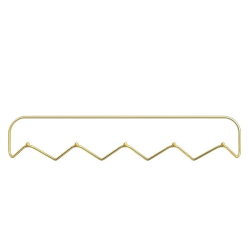 Dh2yjnbf3 Kleiderhaken Wand Einfache Eingangsbereich Wandgarderobe mit 5 Haken Kreative Metallhut-Kleiderhaken Garderobenleiste(Gold) von Dh2yjnbf3