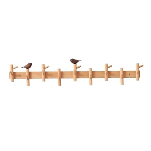 Dh2yjnbf3 Kleiderhaken Wand Kreative Holz Kleiderhaken Wohnzimmer Eingangstür Wandgarderobe Schlüssel Huthaken Garderobenleiste(Groß) von Dh2yjnbf3