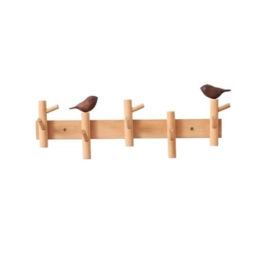 Dh2yjnbf3 Kleiderhaken Wand Kreative Holz Kleiderhaken Wohnzimmer Eingangstür Wandgarderobe Schlüssel Huthaken Garderobenleiste(Klein) von Dh2yjnbf3