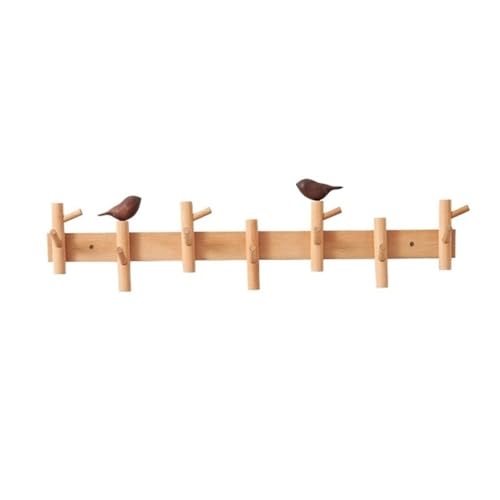 Dh2yjnbf3 Kleiderhaken Wand Kreative Holz Kleiderhaken Wohnzimmer Eingangstür Wandgarderobe Schlüssel Huthaken Garderobenleiste(Mittel) von Dh2yjnbf3