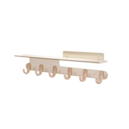 Dh2yjnbf3 Kleiderhaken Wand Weiße Wandgarderobe Kreative Kleiderhaken for Eingangsbereich, Schlafzimmer, Wohnzimmer, Veranda Garderobenleiste(Groß) von Dh2yjnbf3