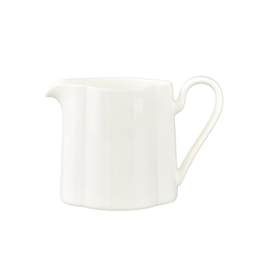Dh2yjnbf3 Milchkännchen Weißer Keramik-Milchkrug mit Ausguss und Griff, Mehrzweck-Teespender, Soßentopf, Sauciere Sahnekännchen von Dh2yjnbf3