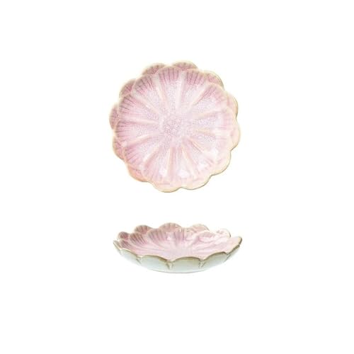 Dh2yjnbf3 Saucenschälchen Keramik Platte Retro Dip Gericht Sushi Sojasauce Gerichte Hause Desktop Snack Platten Dipschalen Snackschalen(Pink) von Dh2yjnbf3
