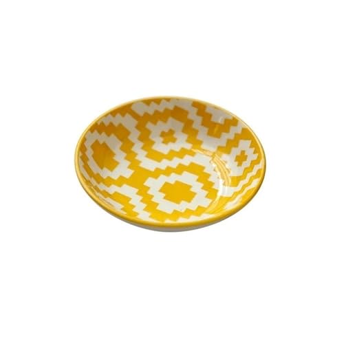 Dh2yjnbf3 Saucenschälchen Keramik Sauce Essig Gericht Platten Gewürz Gericht Snack Obst Dessert Platten Geschirr Dipschalen Snackschalen(Yellow) von Dh2yjnbf3