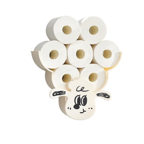Dh2yjnbf3 Taschentuchbox Taschentuchbox-Halter zur Wandmontage, Selbstklebender Taschentuchbox-Halter for Badezimmer, Schlafzimmer, Wohnzimmer, Küche Kosmetiktücherbox(Weiß) von Dh2yjnbf3
