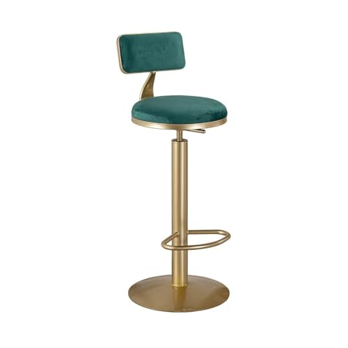 Dh2yjnbf3 Thekenhöhe Einfacher Barhocker aus Eisen for Zuhause, Restaurant, Bar, Hochstuhl, Sitzfläche aus Samt, Mehrfarbig optional Stühle(Grigio) von Dh2yjnbf3