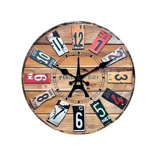 Dh2yjnbf3 Wohnzimmer Kunst Uhr Wohnzimmer Personalisierte Wand Dekoration Home Fashion Schlafzimmer Stille Quarz Uhr Hängen Wohndeko(12 Inch) von Dh2yjnbf3