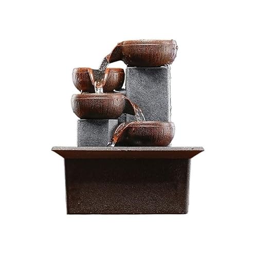 Dh2yjnbf3 Zimmerbrunnen Feng Shui Reichtum Brunnen Desktop Kreative Geschenke Hause Kleine Wohnzimmer Wasser Brunnen Ornamente Dekorative Tischbrunnen von Dh2yjnbf3