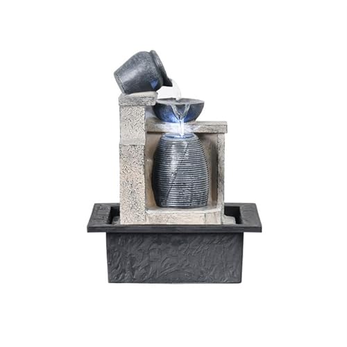 Dh2yjnbf3 Zimmerbrunnen Teetisch Fließendes Wasser Ornamente Zirkulierende Wasserlandschaft Desktop Reichtum Attraktion Büro Eröffnung Geben Tischbrunnen von Dh2yjnbf3