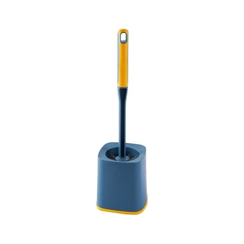 Gründliche Reinigung Haushalts-Toilettenbürste Badezimmer Punch-freie Toilettenbürste Langer Griff Reinigungsset Quadrat Platzsparend(Blue) von Dh2yjnbf3