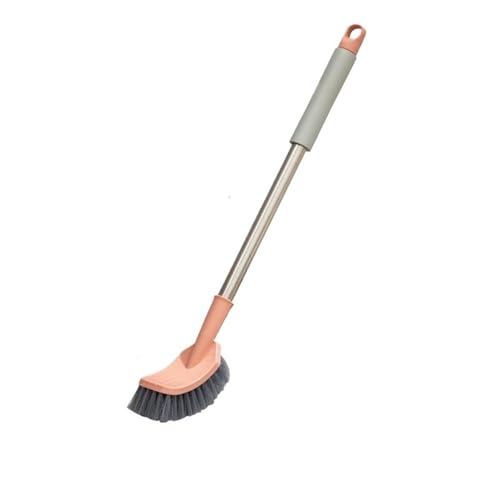 Gründliche Reinigung Toilettenbürste Haushalt Wandmontage Langer Griff Toilette Waschen Toilette Hängen Weichen Borsten Platzsparend(Pink) von Dh2yjnbf3