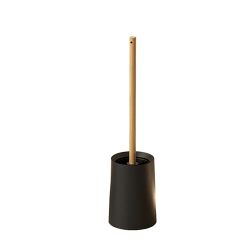 Gründliche Reinigung Toilettenbürste Haushalts-Toilettenbürste mit langem Griff, Wandmontage, bodenstehend, mit Basisreinigungsset Platzsparend(Schwarz) von Dh2yjnbf3