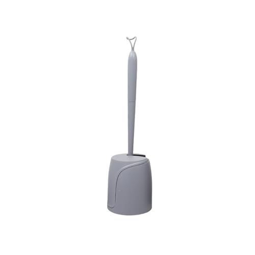 Gründliche Reinigung Toilettenbürstenset mit langem Griff, Toiletten- und Badezimmerreinigungsbürste aus Silikon Platzsparend(Grijs) von Dh2yjnbf3
