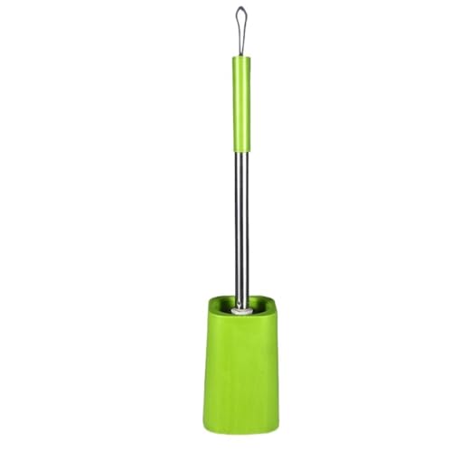 Gründliche Reinigung Toilettenreinigungsbürste Haushaltsbad Toilettenreinigung mit Basis langem Griff Badezimmerbagger Platzsparend(Green) von Dh2yjnbf3