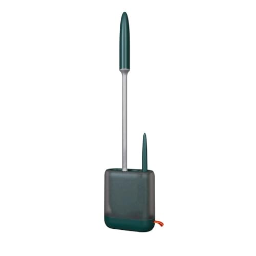 Gründliche Reinigung Toilettenwerkzeuge for das Haushaltsbad, an der Wand montierte Toilettenbürste mit langem Griff, mit Abflussboden Platzsparend(Green) von Dh2yjnbf3