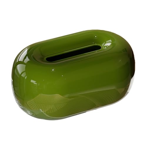 Praktisch Desktop Tissue Box Abdeckung Wohnzimmer Esstisch Dekoration Serviette Gesichts Spender Organizer(Green) von Dh2yjnbf3