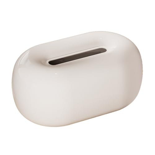 Praktisch Desktop Tissue Box Abdeckung Wohnzimmer Esstisch Dekoration Serviette Gesichts Spender Organizer(Weiß) von Dh2yjnbf3