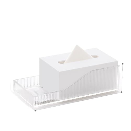 Praktisch Kreative Wohnzimmer Serviette Gesichtsspender Restaurant Multifunktionale Acryl Lagerung Tissue Box Organizer(Weiß) von Dh2yjnbf3