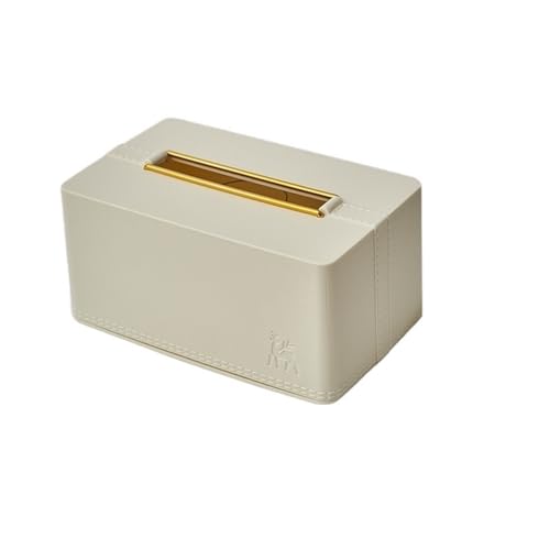 Praktisch Kreativer Taschentuchboxhalter, rechteckiger Serviettenspender aus Kunststoff for Badezimmer, Küche, Schlafzimmer, Wohnzimmer Organizer(Weiß) von Dh2yjnbf3