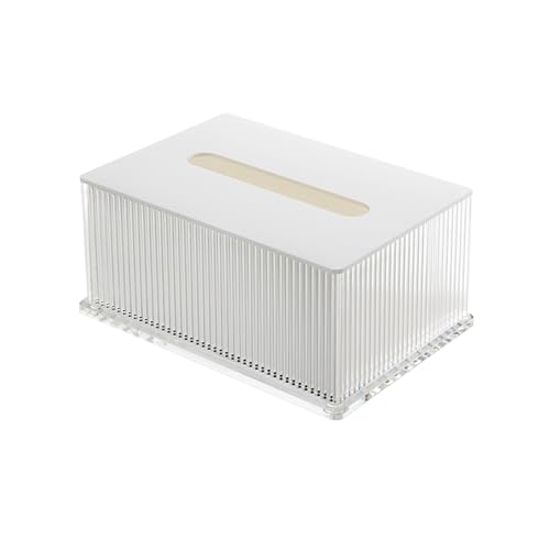 Praktisch Leichte Luxus-Tissue-Box for Wohnzimmer, Restaurant, Acryl, for Zuhause, Büro, Hotel, kreativer Serviettenspender Organizer(Weiß) von Dh2yjnbf3