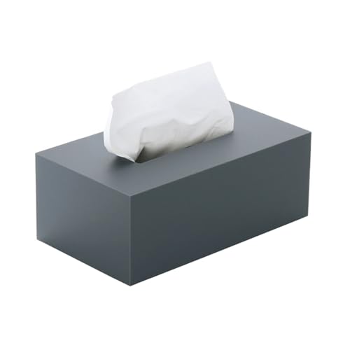 Praktisch Leichtes Luxushotel, kommerzieller, einfacher Taschentuchspender aus Acryl, for Büro, Club, Wohnzimmer, Serviettenspender for Gesichtsbehandlungen Organizer(Grigio,Klein) von Dh2yjnbf3